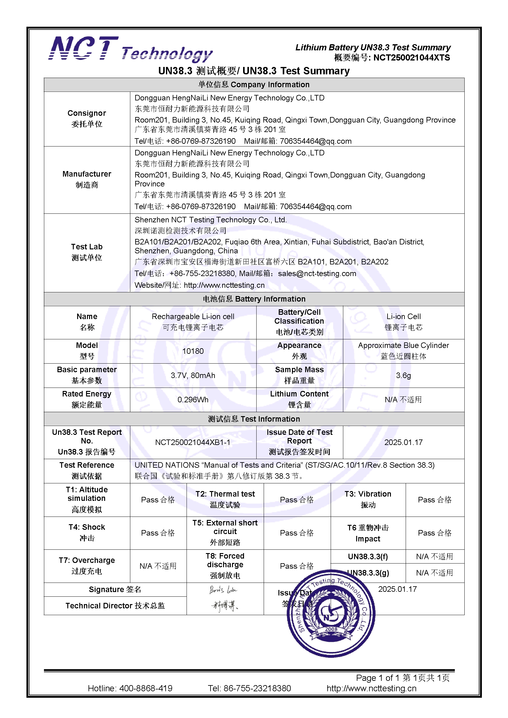 NCT250021044XTS