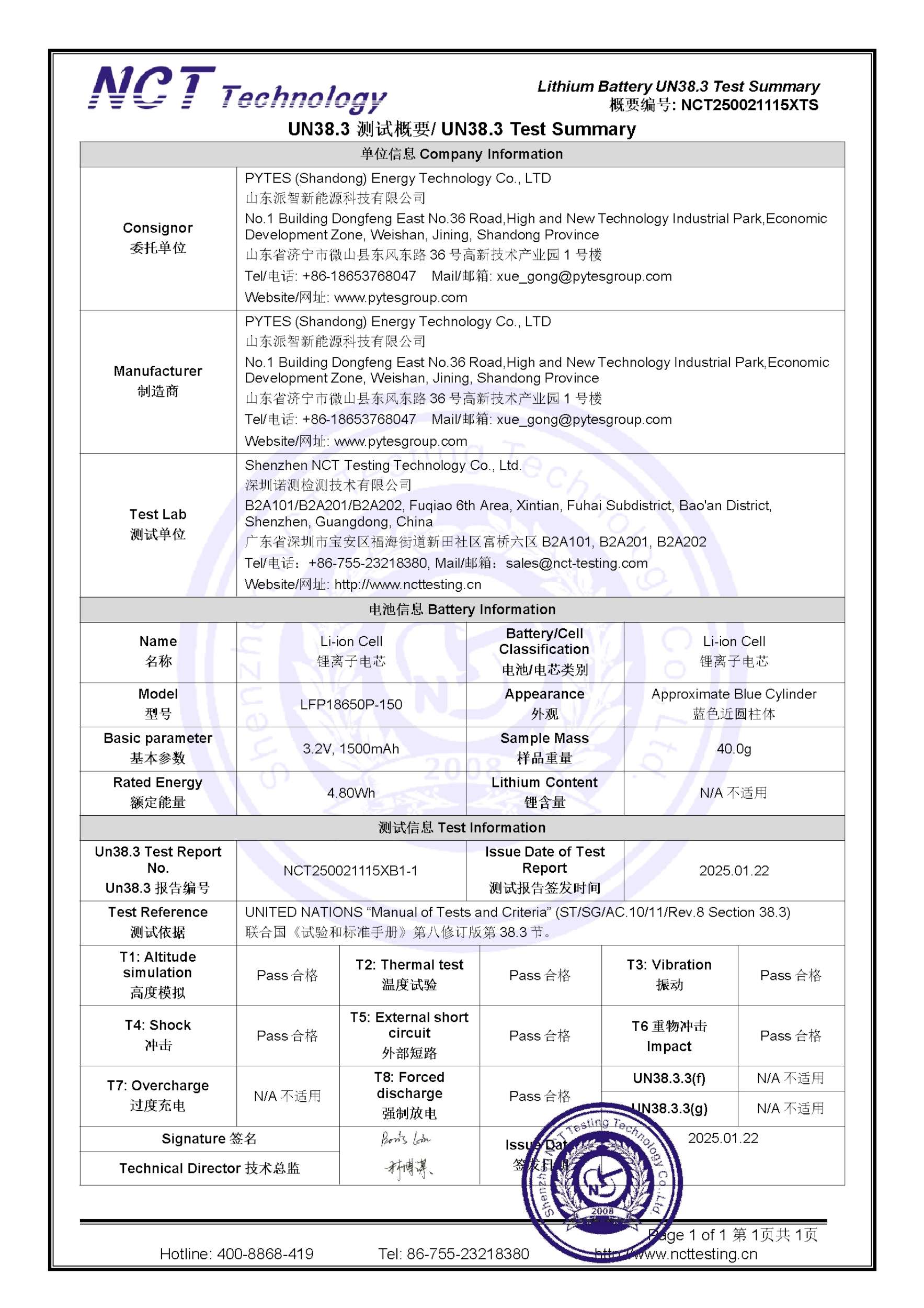 NCT250021115XTS