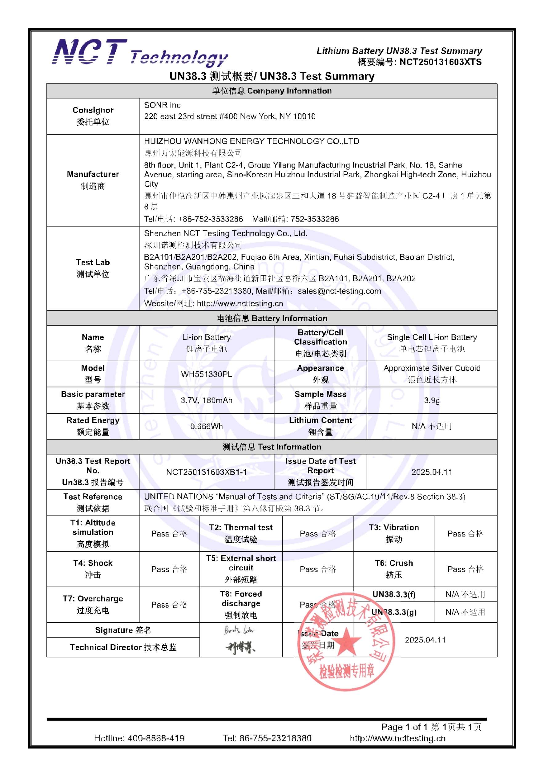 NCT250131603XTS