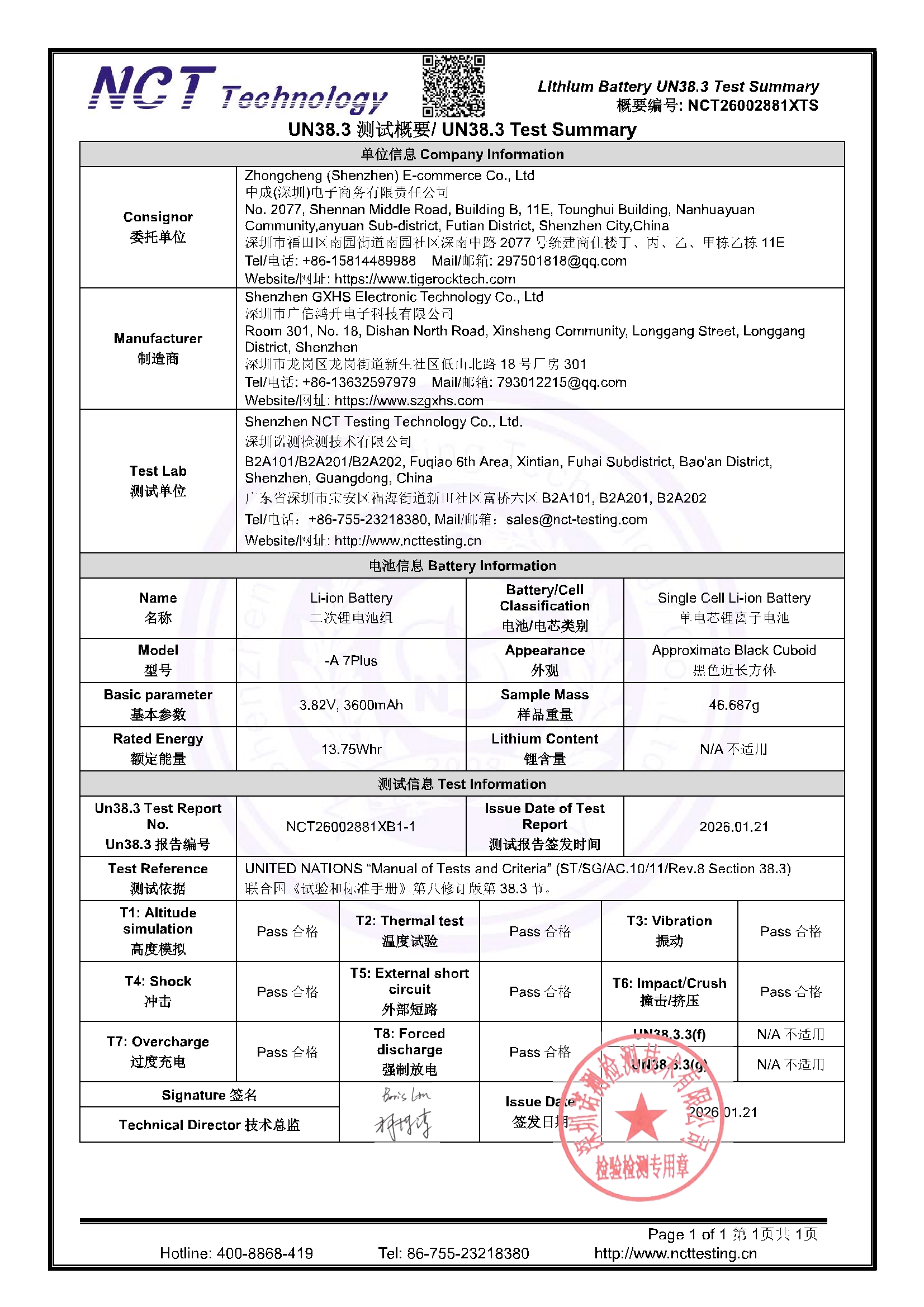 NCT26002881XTS