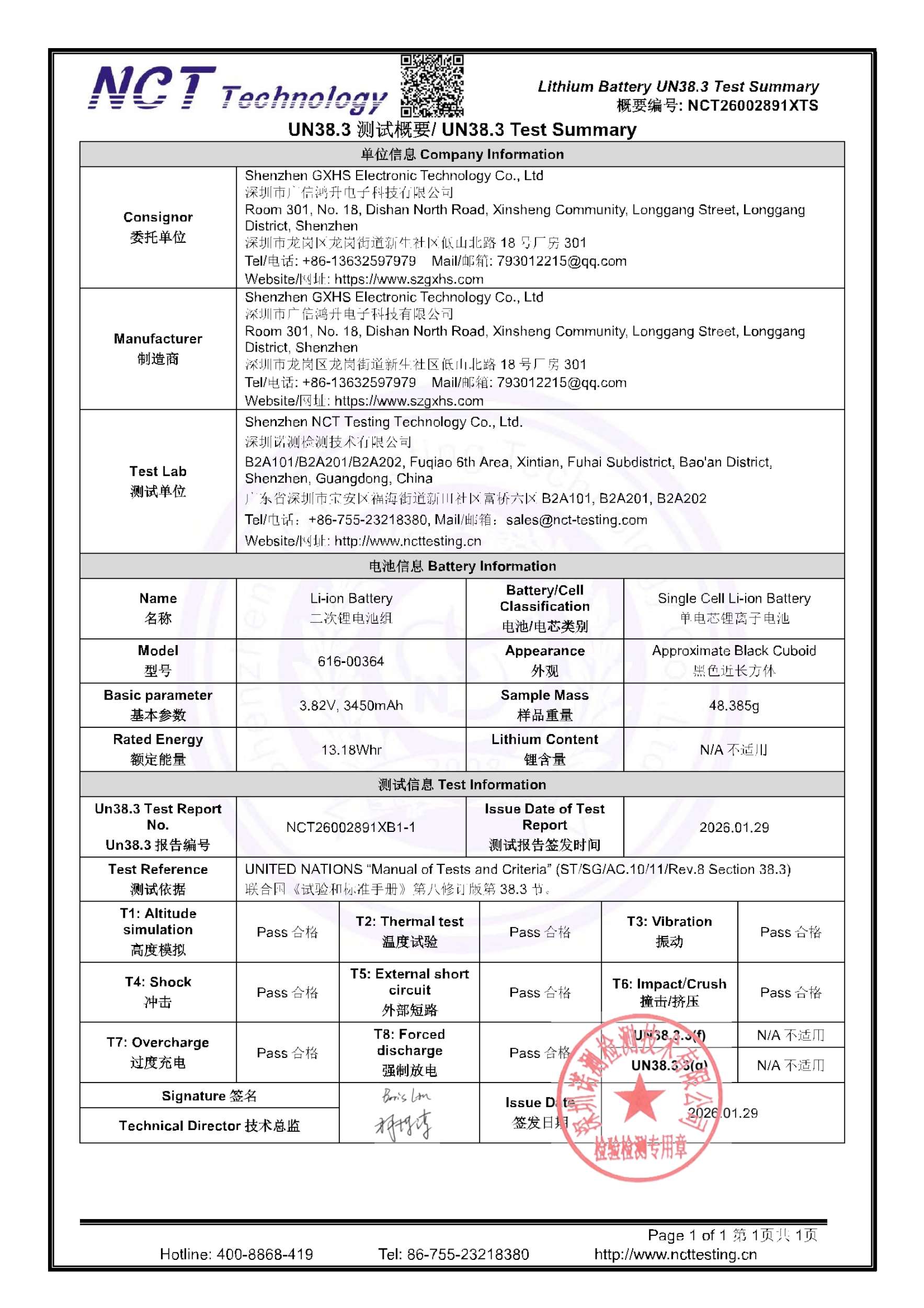 NCT26002891XTS