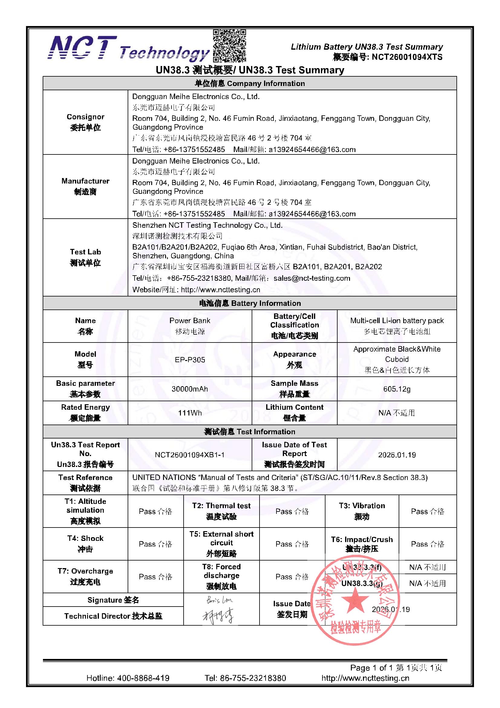 NCT26001094XTS