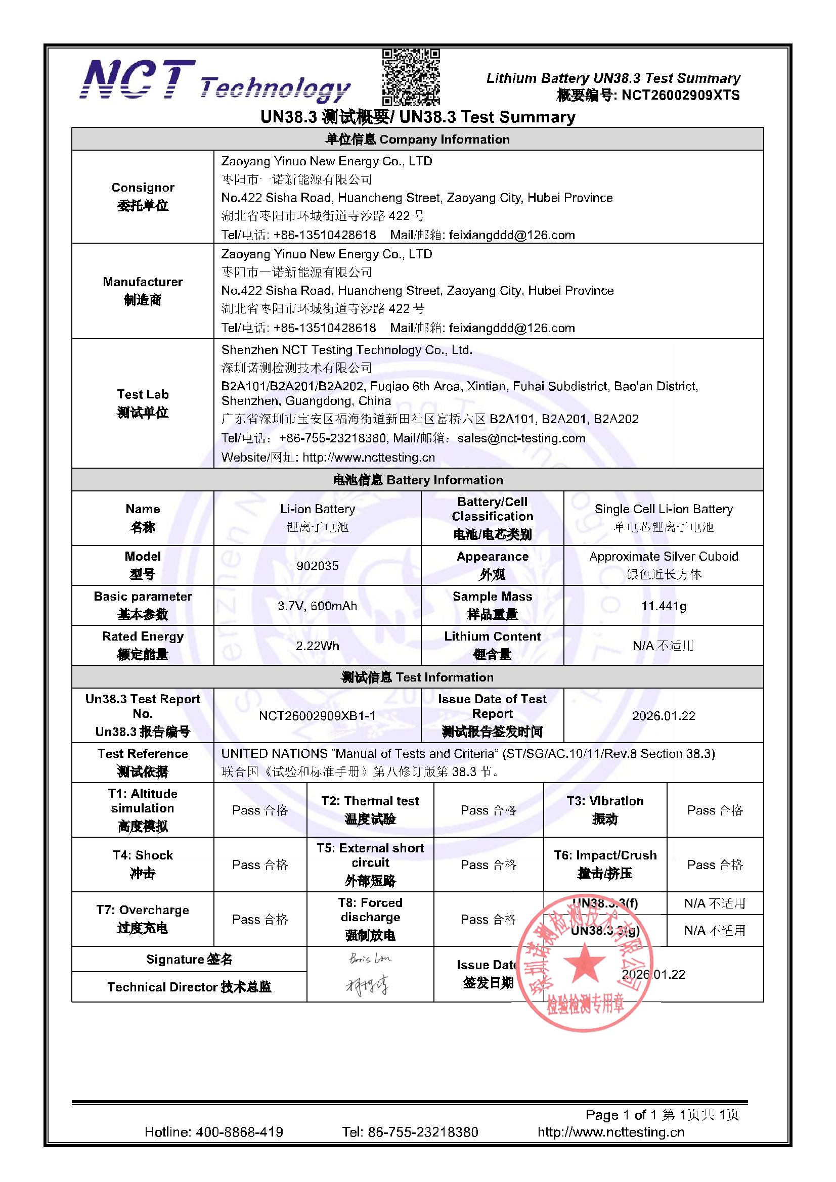 NCT26002909XTS