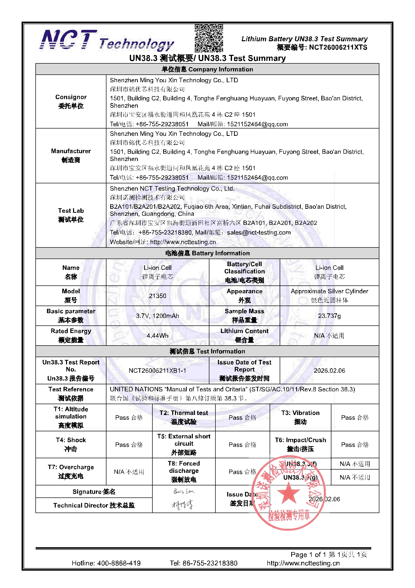 NCT26006211XTS