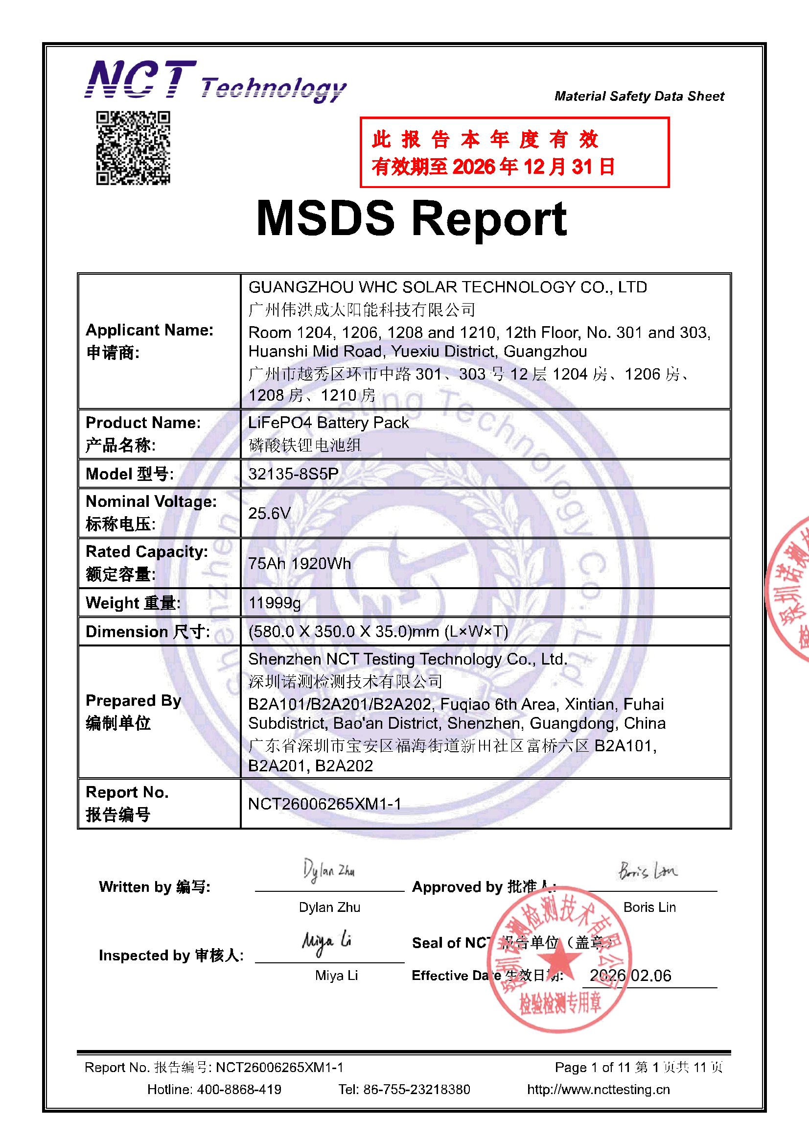 NCT26006265XM1-1 