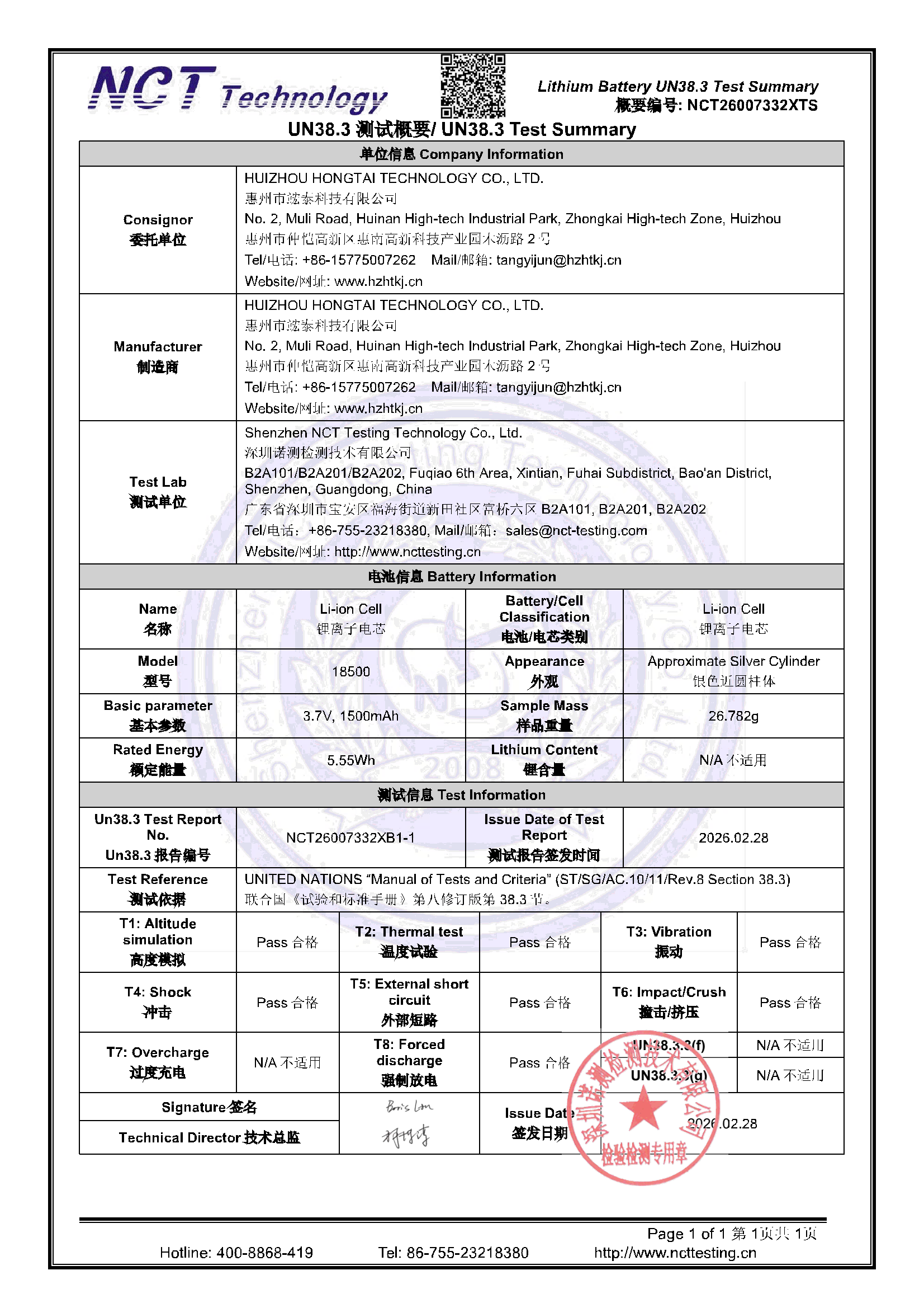 NCT26007332XTS