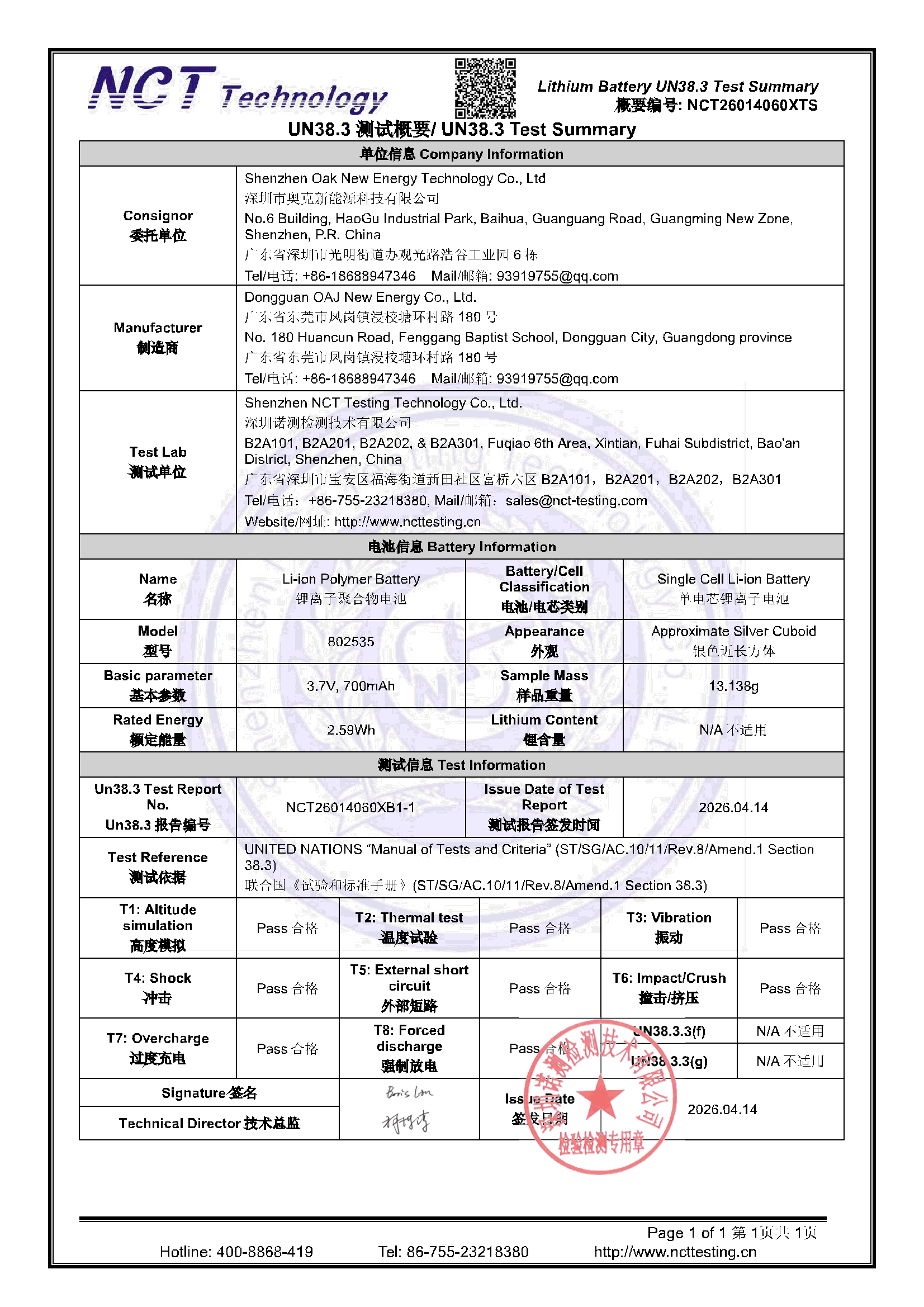 NCT26014060XTS
