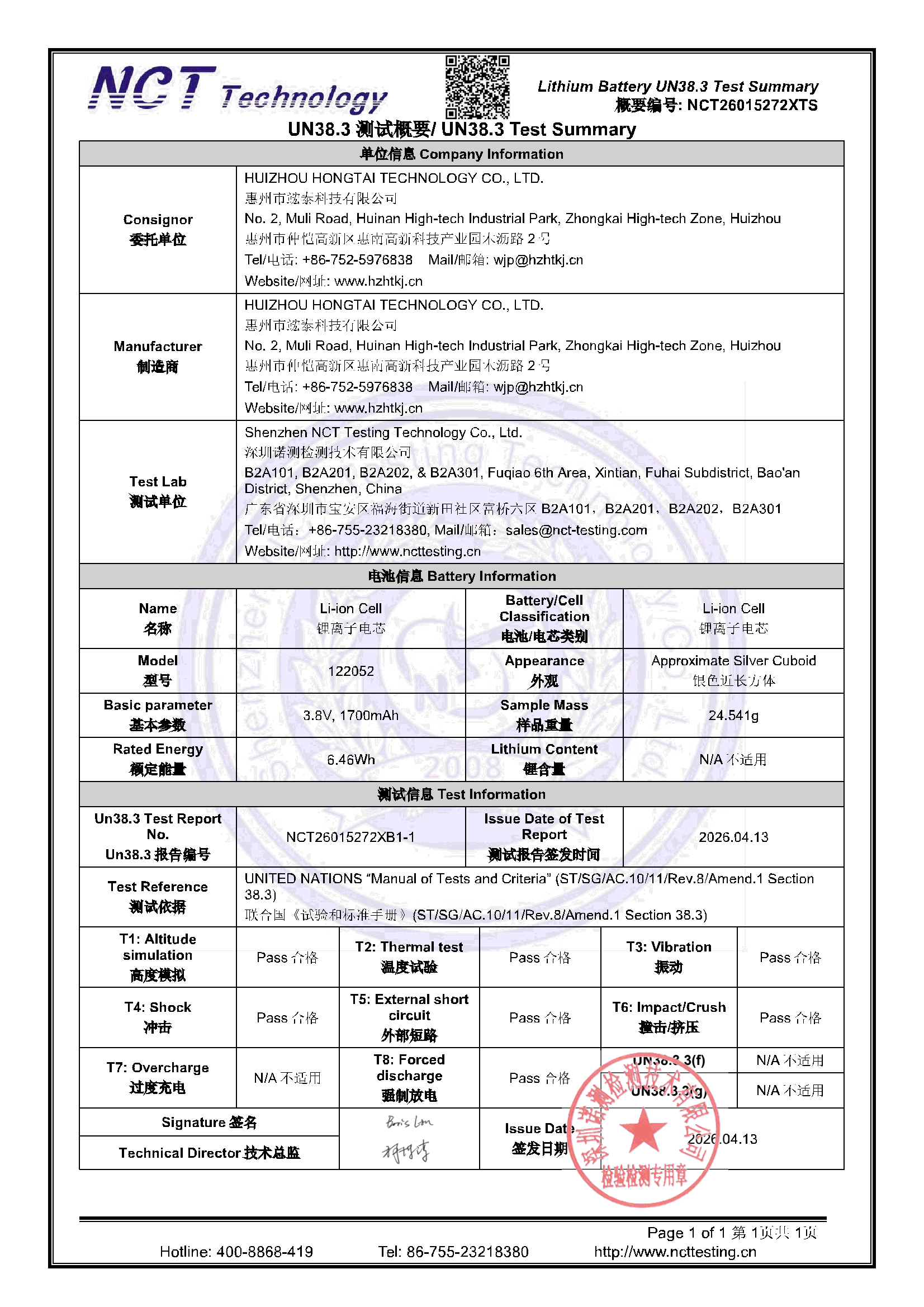 NCT26015272XTS