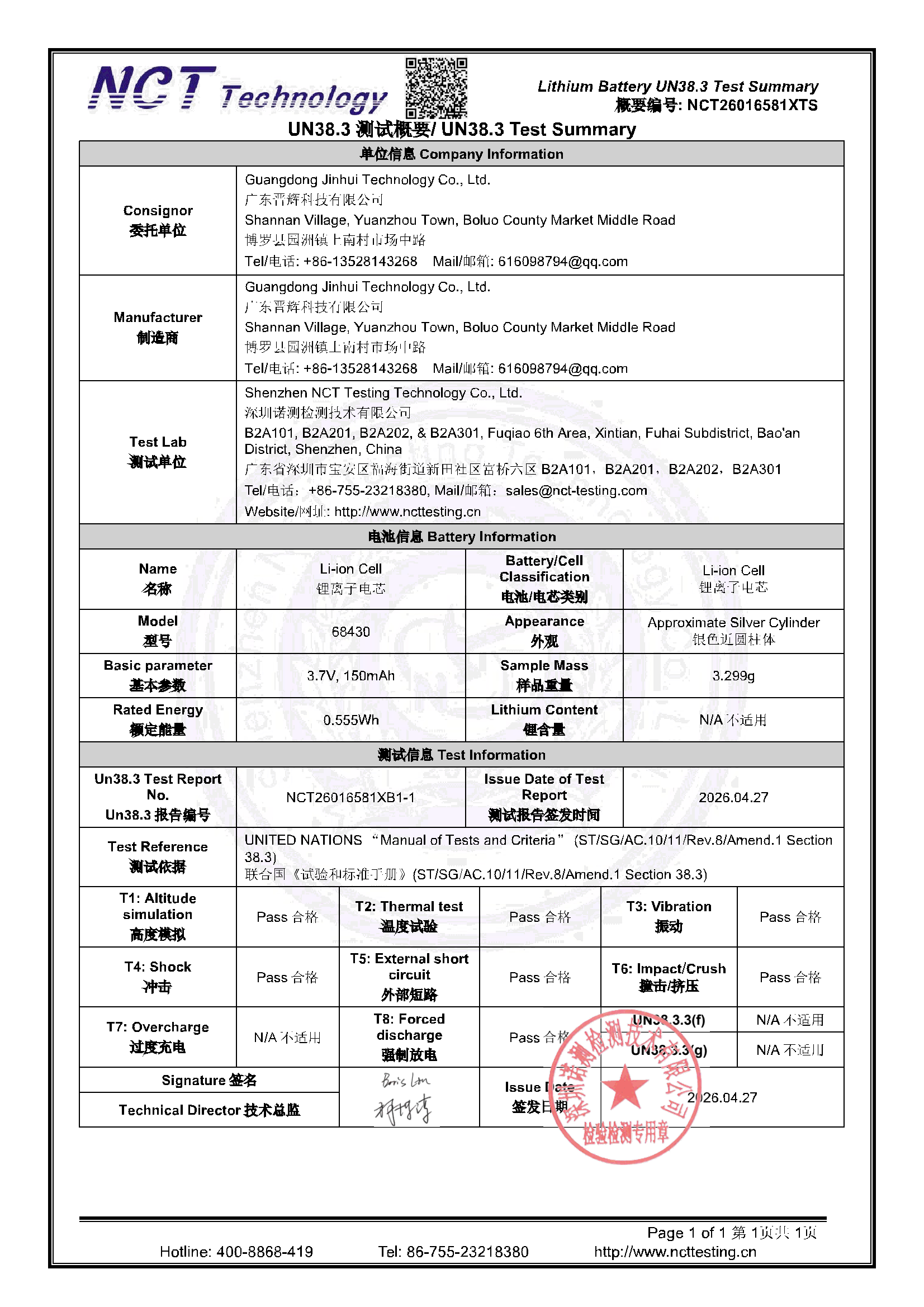 NCT26016581XTS